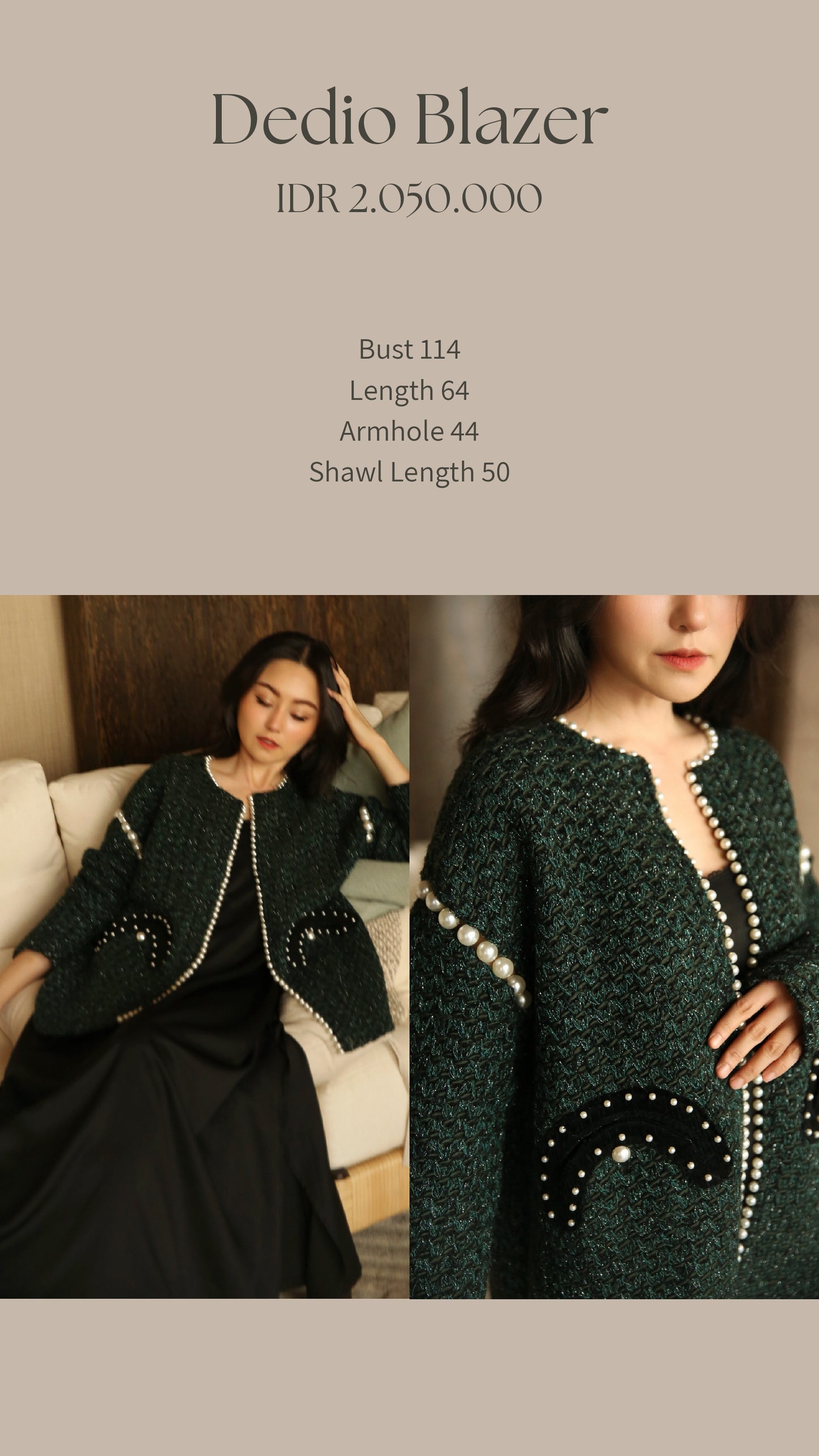 DEDIO BLAZER - (EMERALD)