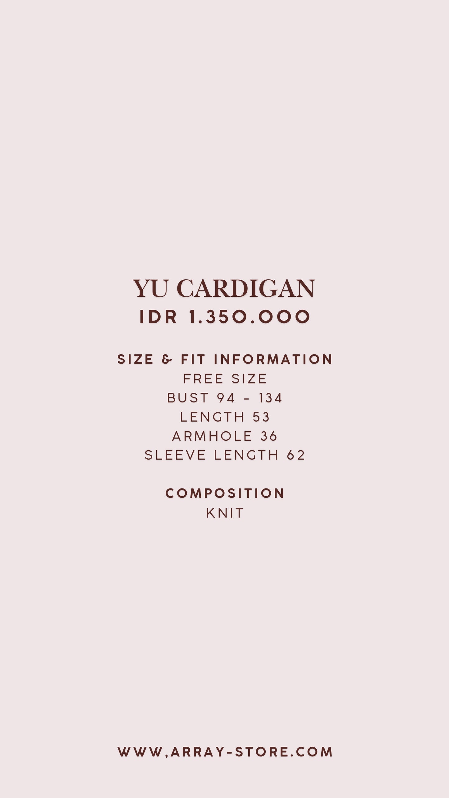 YU CARDIGAN (ARRAY PIFW 2025)