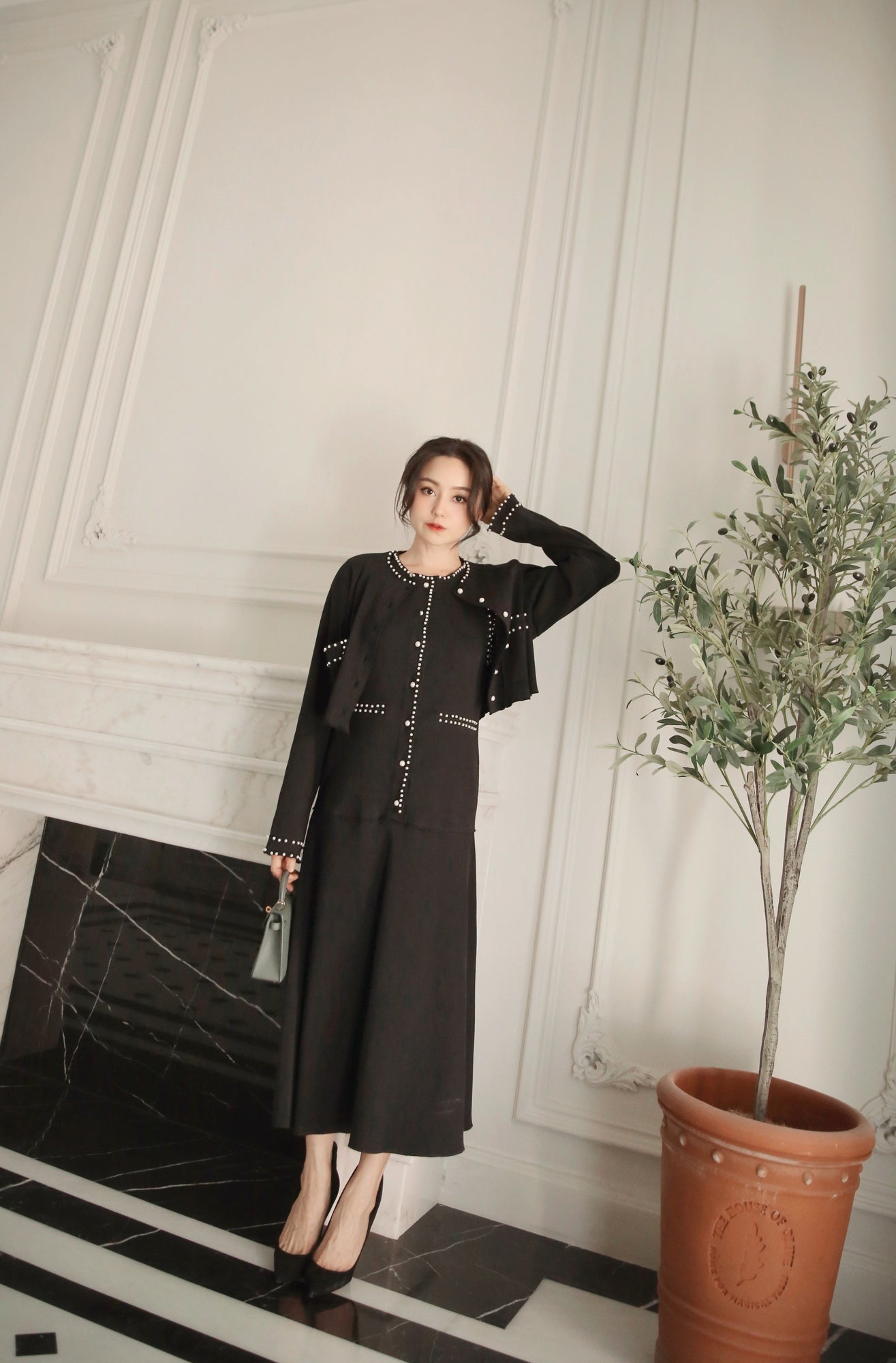 CASSIA DRESS - BLACK