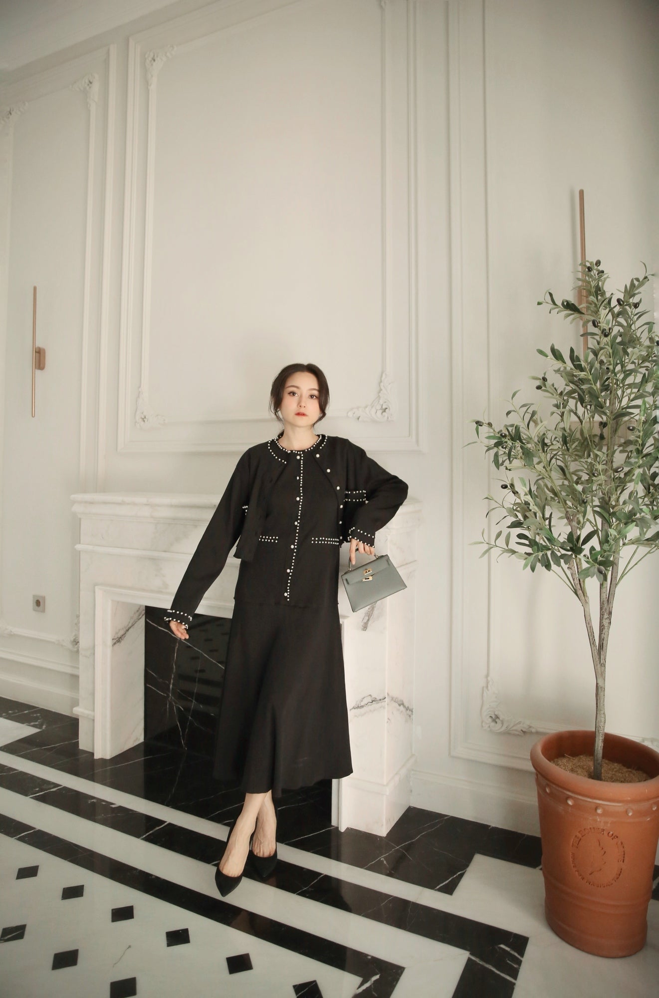 CASSIA DRESS - BLACK