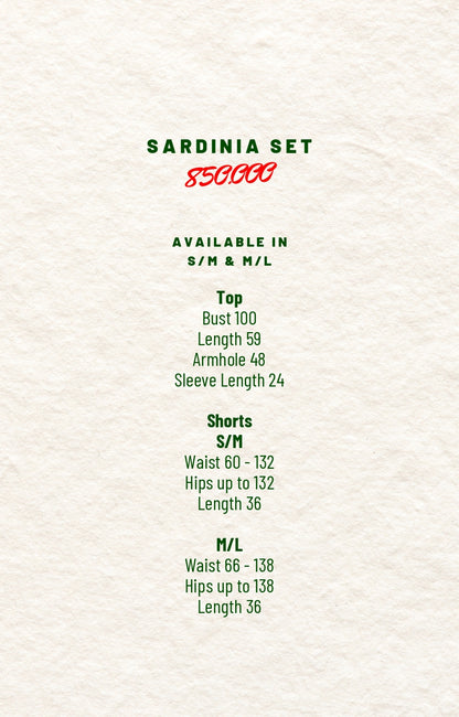 SARDINIA SET (ARRAY RESORT COLLECTION)