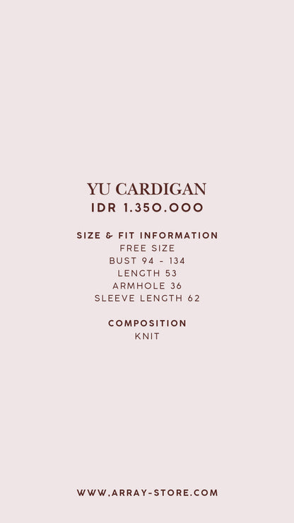 YU CARDIGAN (ARRAY PIFW 2025)