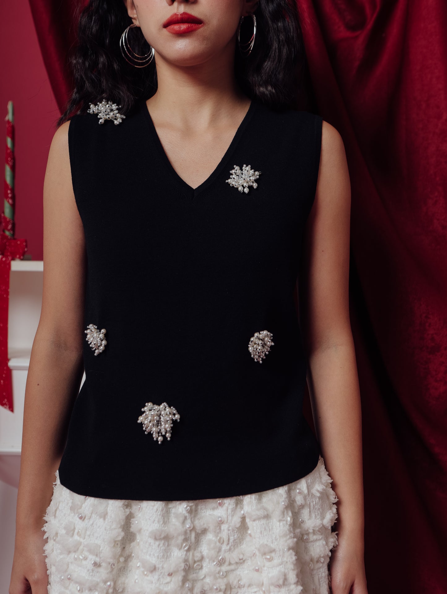 FROSTINE TOP (ARRAY HOLIDAY COLLECTION)