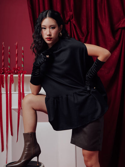 NILO TOP BLACK (DAY OFF DEC COLLECTION)