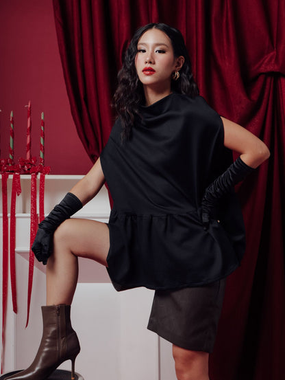 NILO TOP BLACK (DAY OFF DEC COLLECTION)