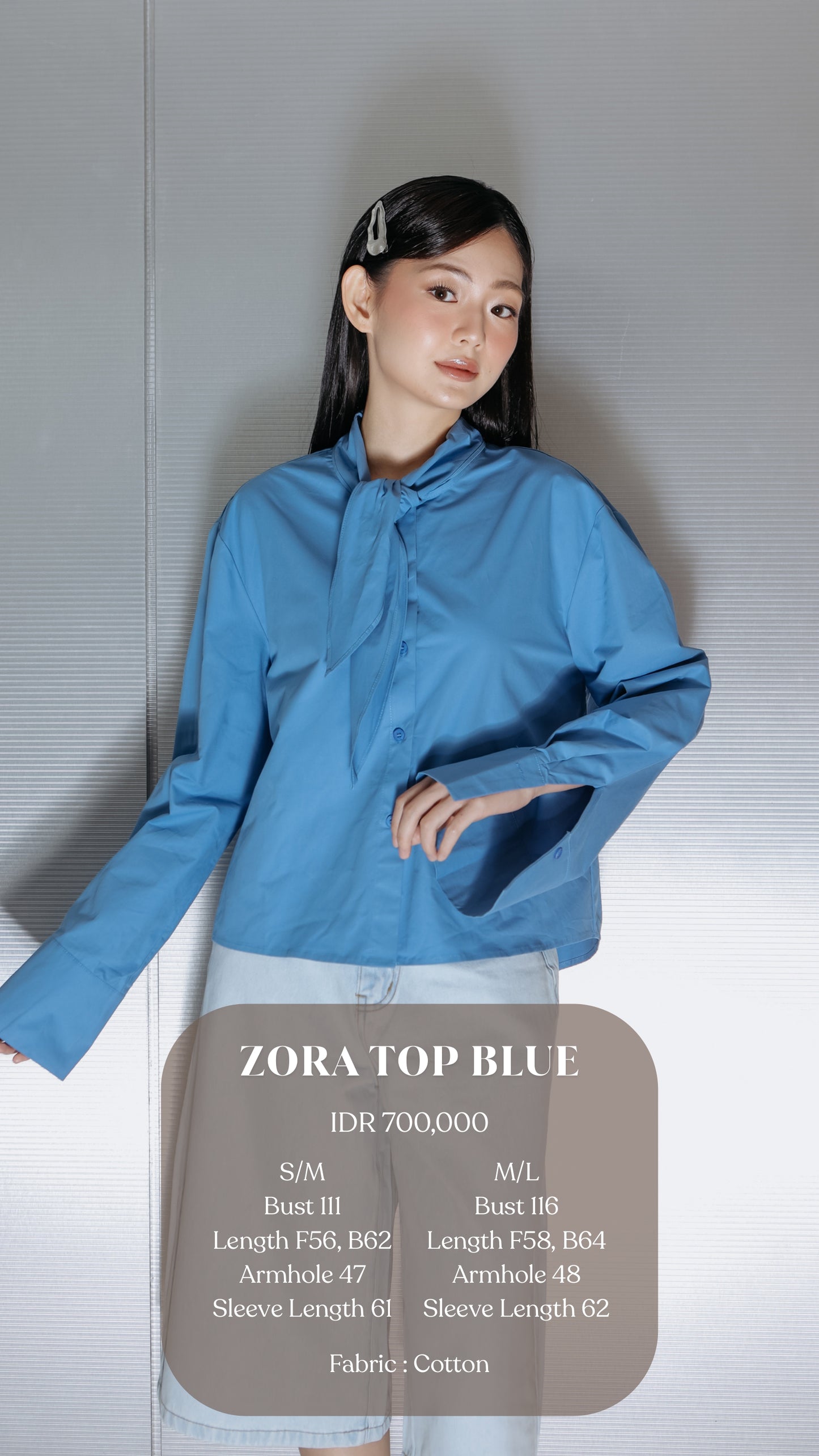 ZORA TOP BLUE (DAY OFF FEB'26)