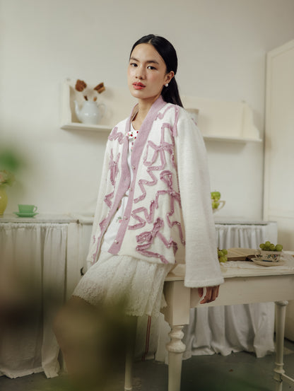 RIBBONA CARDIGAN  (ARRAY SOFT WHISPERS)