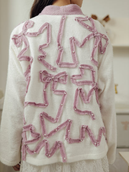 RIBBONA CARDIGAN  (ARRAY SOFT WHISPERS)