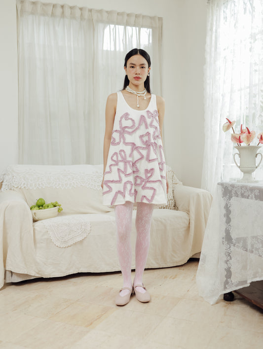 RIBBONA DRESS  (ARRAY SOFT WHISPERS)