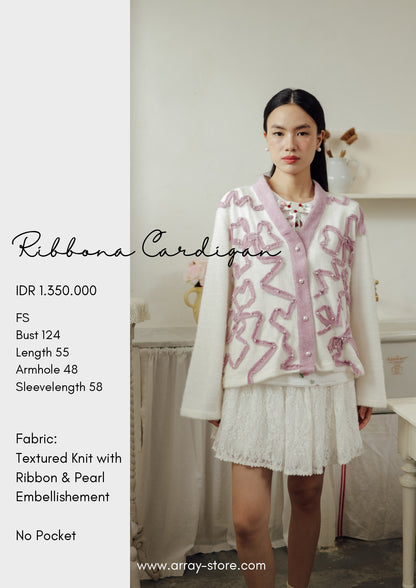 RIBBONA CARDIGAN  (ARRAY SOFT WHISPERS)