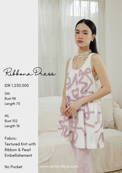 RIBBONA DRESS  (ARRAY SOFT WHISPERS)