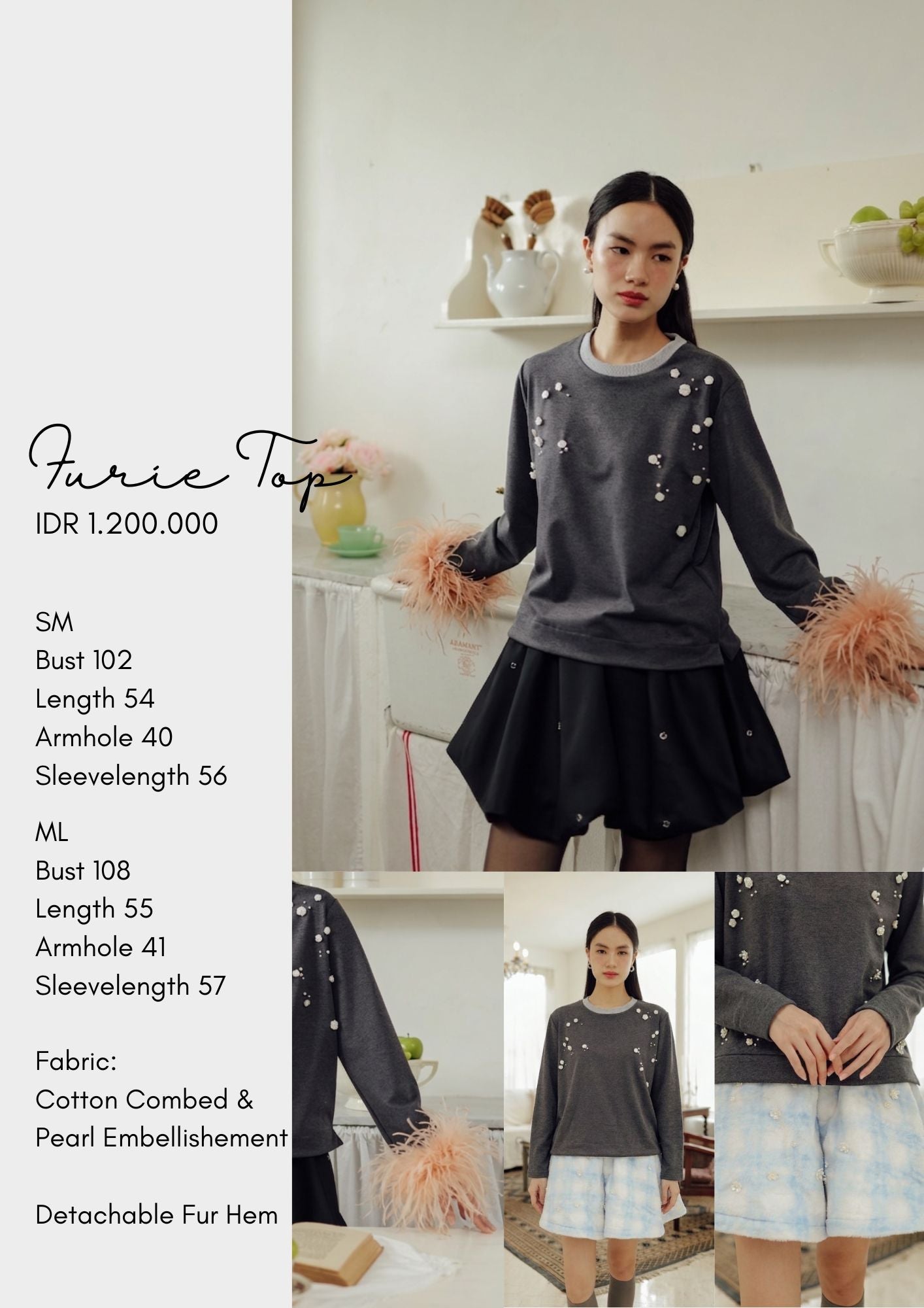 FURIE TOP (ARRAY SOFT WHISPERS)