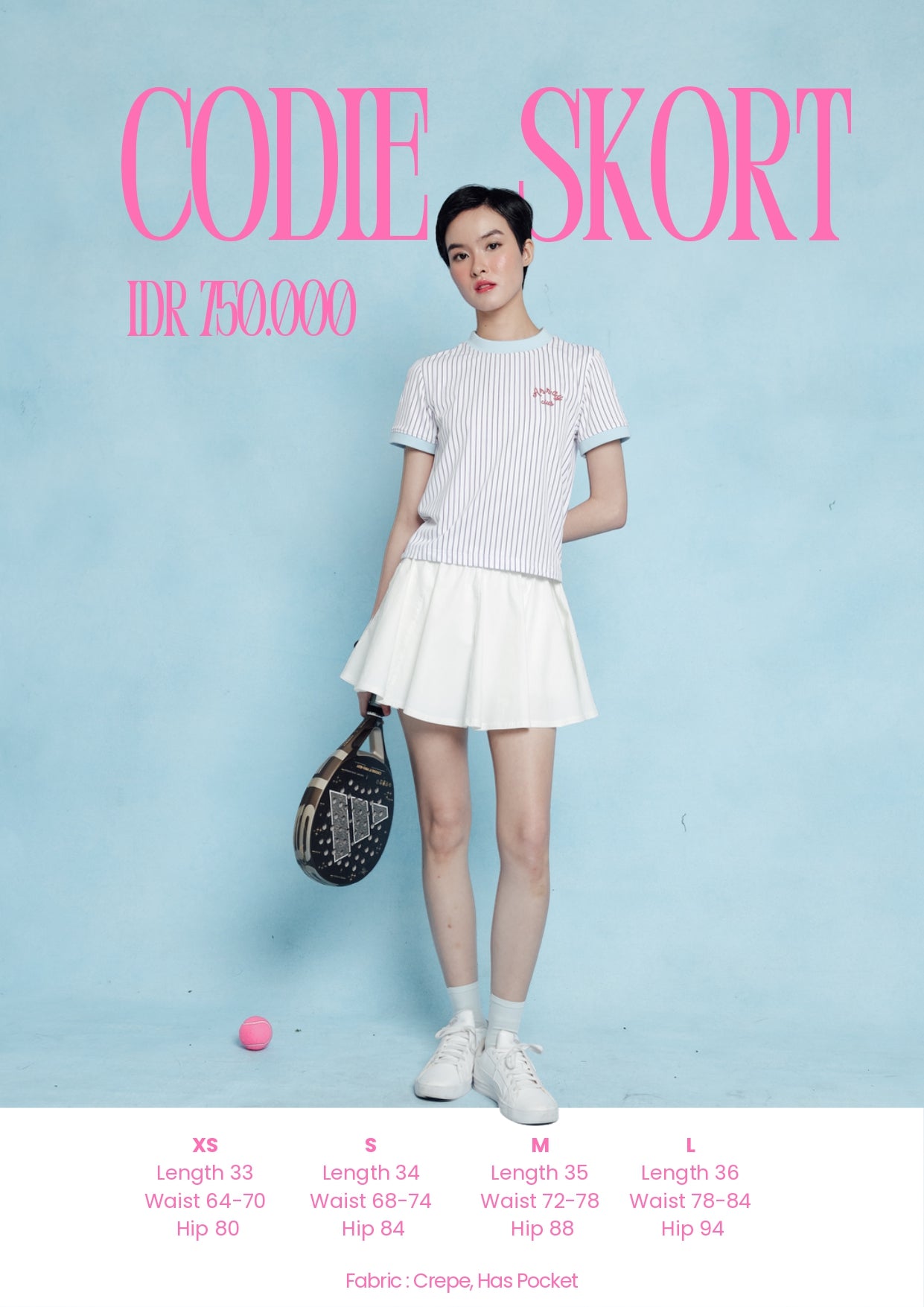 CODIE SKORT (ARRAY SECOND SERVE)