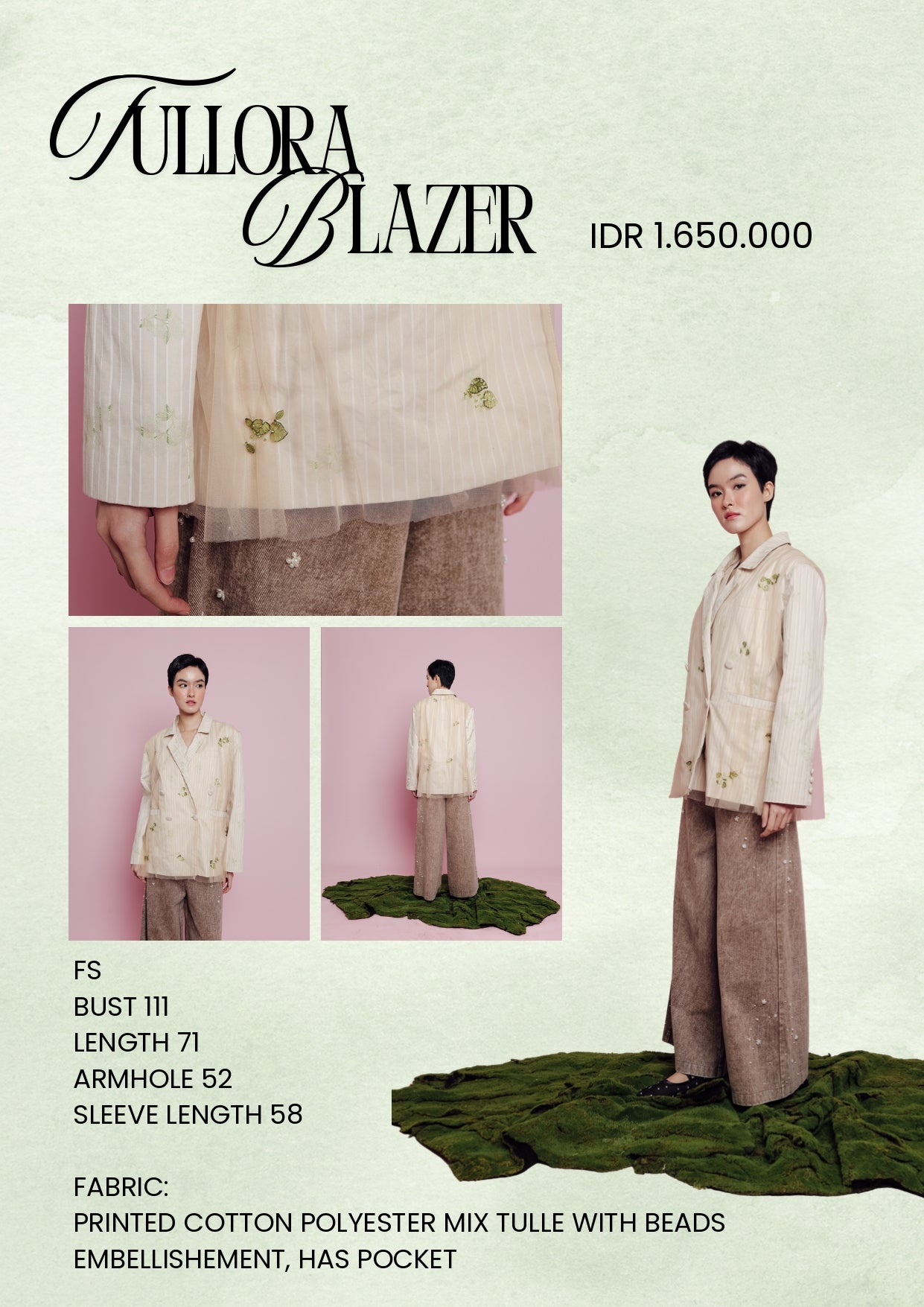 TULLORA BLAZER (ARRAY DELICATE LUXURY)