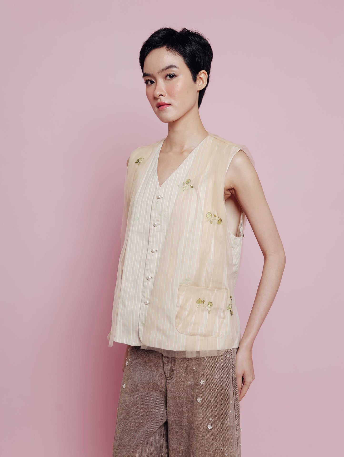 TULLORA VEST (ARRAY DELICATE LUXURY)