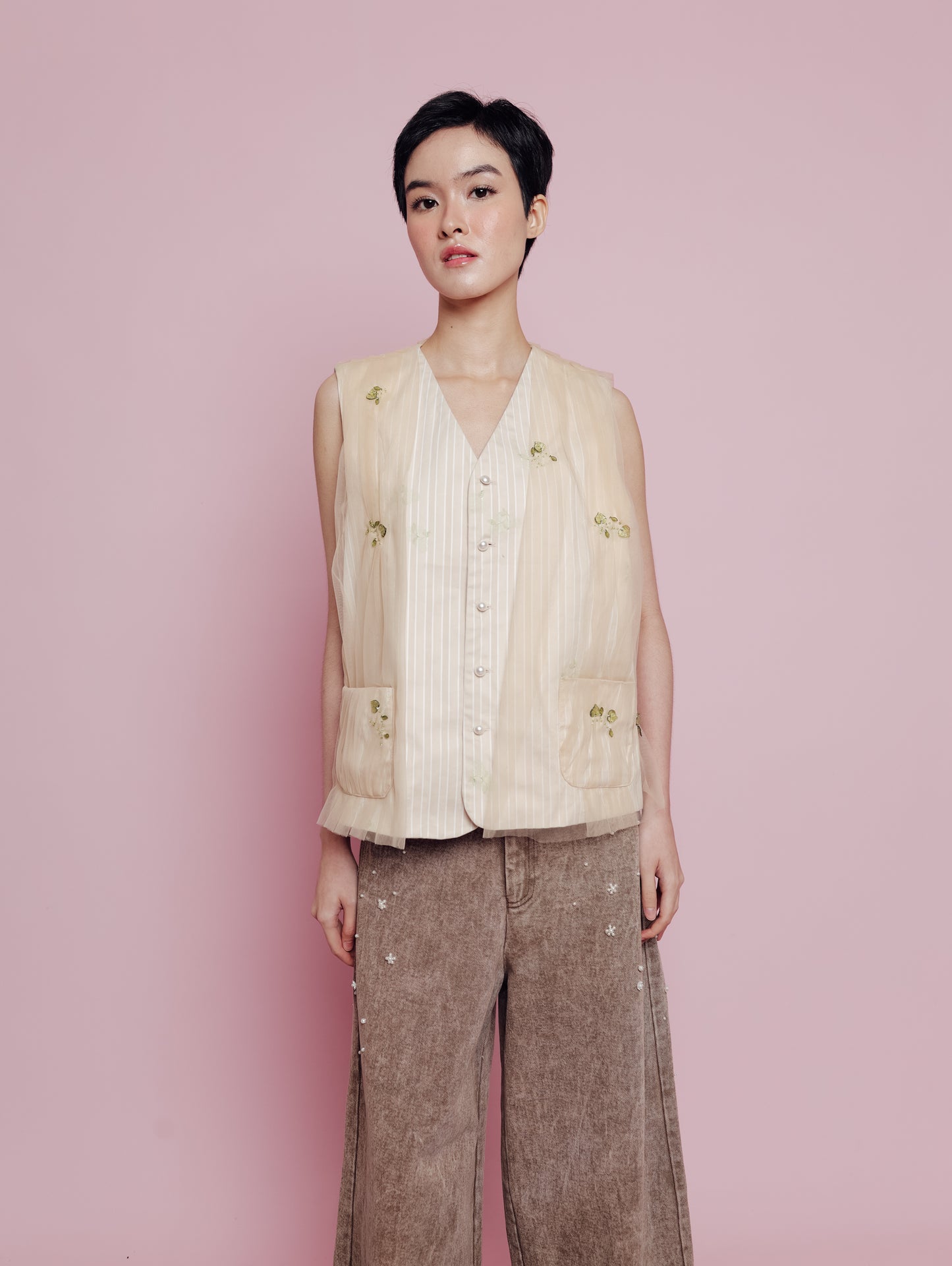 TULLORA VEST (ARRAY DELICATE LUXURY)