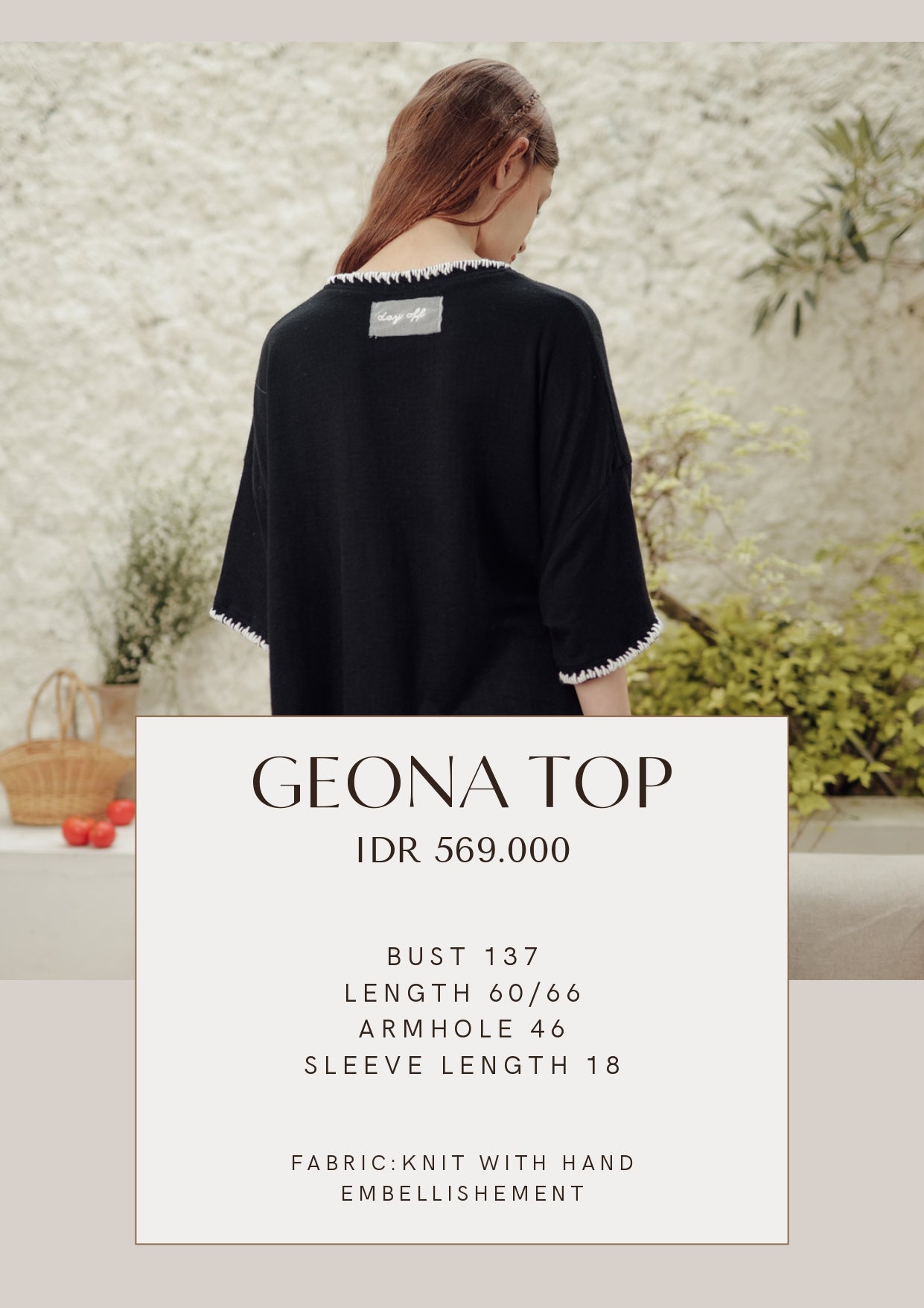 GEONA TOP  (DAYOFF QUIET ARRIVAL)