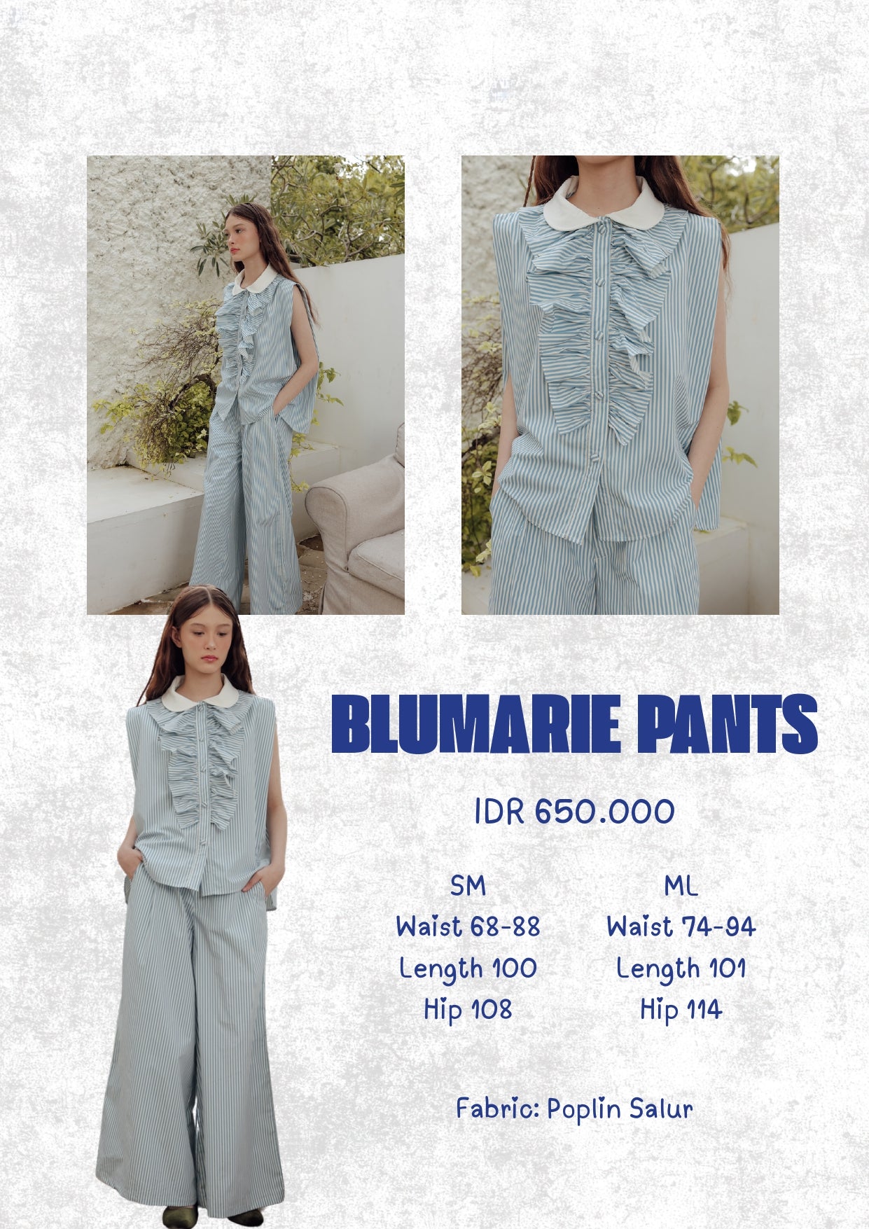 BLUMARIE PANTS (DAYOFF TALE OF SERENE)