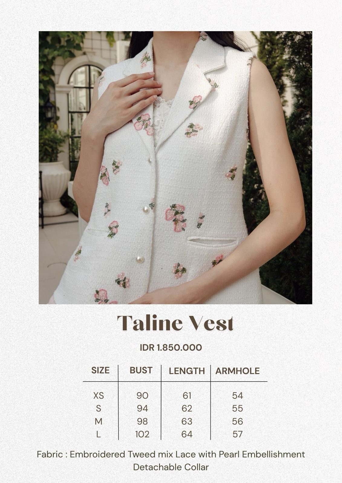 TALINE VEST (ARRAY HEIRLOOM LEGACY)