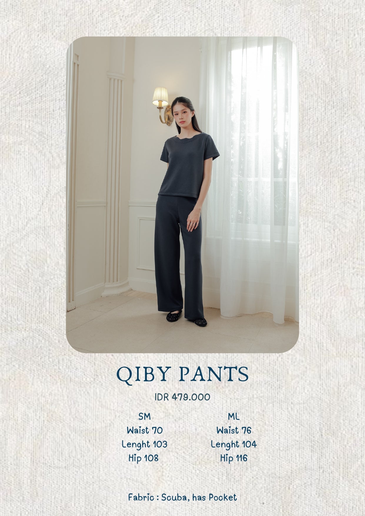 QIBY PANTS (DAYOFF PURE EASE)