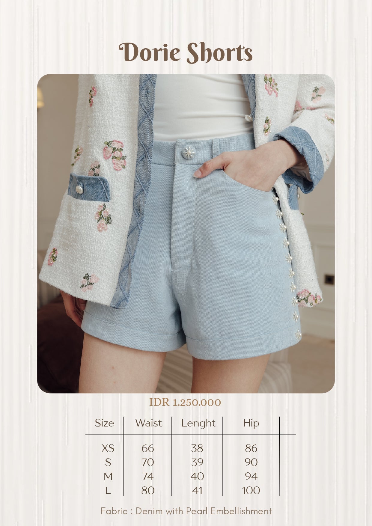 DORIE SHORTS  (ARRAY STILL GRACE)