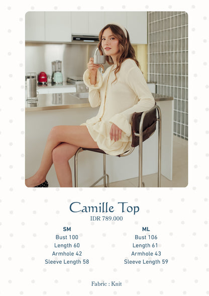 CAMILLE TOP (DAYOFF BUTTER SKIES)