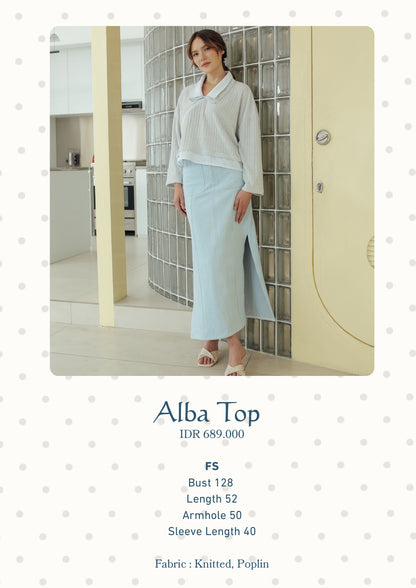 ALBA TOP (DAYOFF BUTTER SKIES)