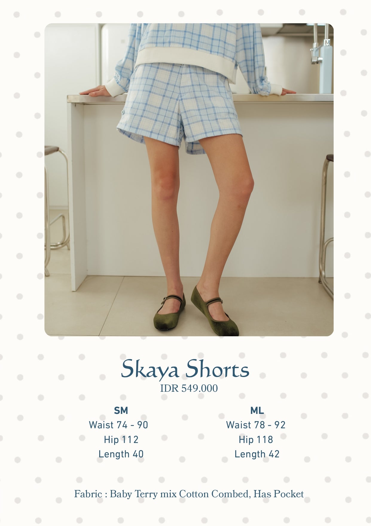 SKAYA SHORTS (DAYOFF BUTTER SKIES)