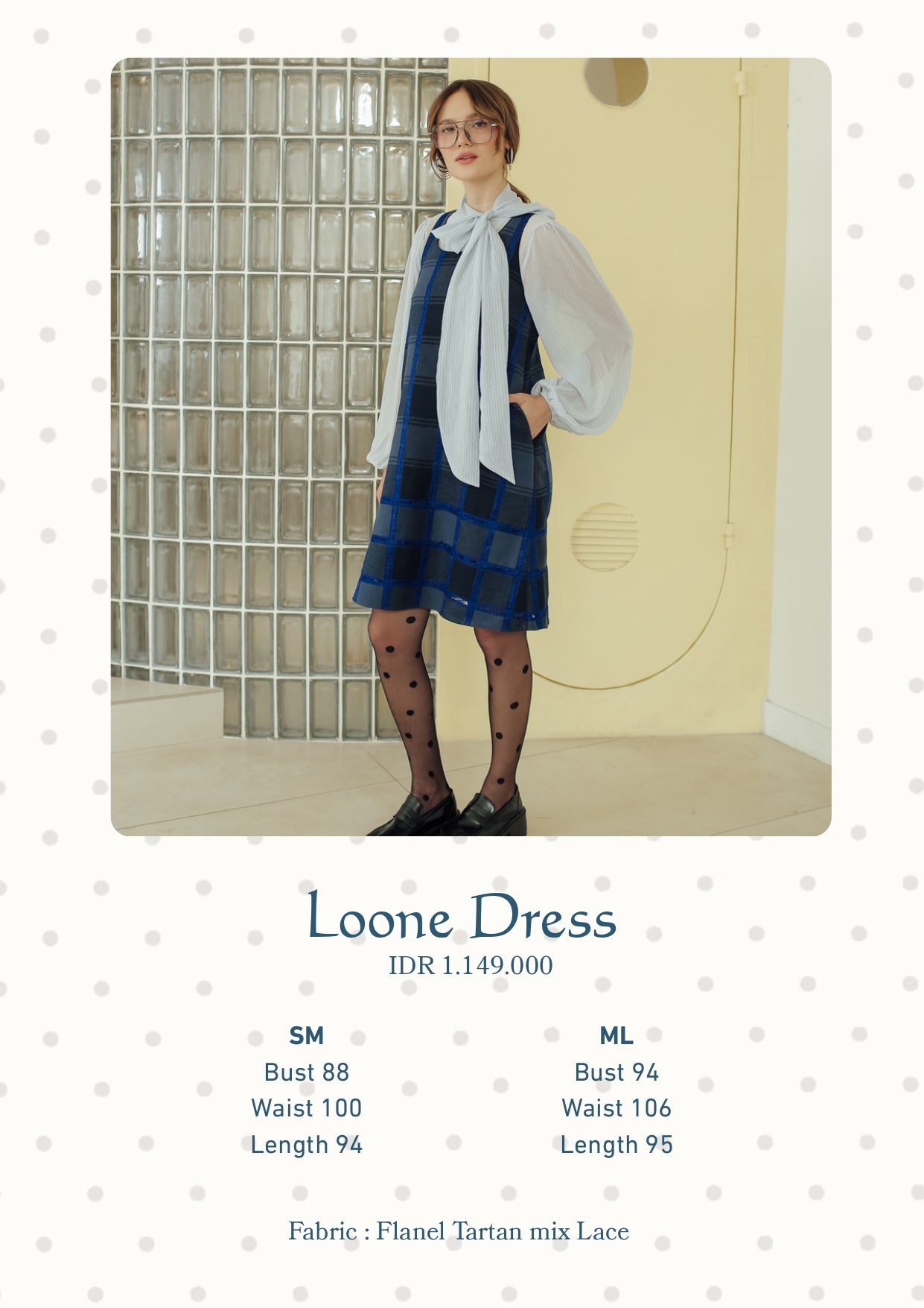 LOONE DRESS  (DAYOFF BUTTER SKIES)