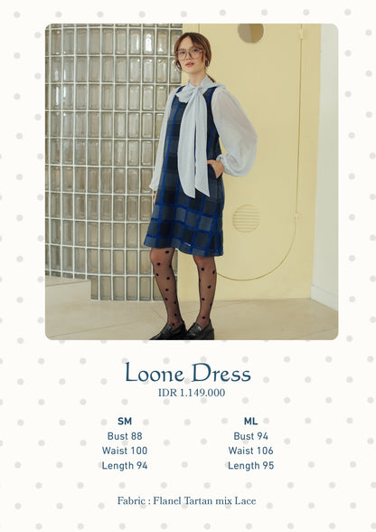LOONE DRESS  (DAYOFF BUTTER SKIES)