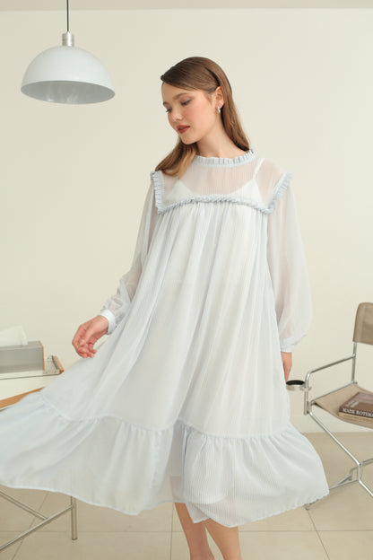 LUCINE DRESS (DAYOFF BUTTER SKIES)