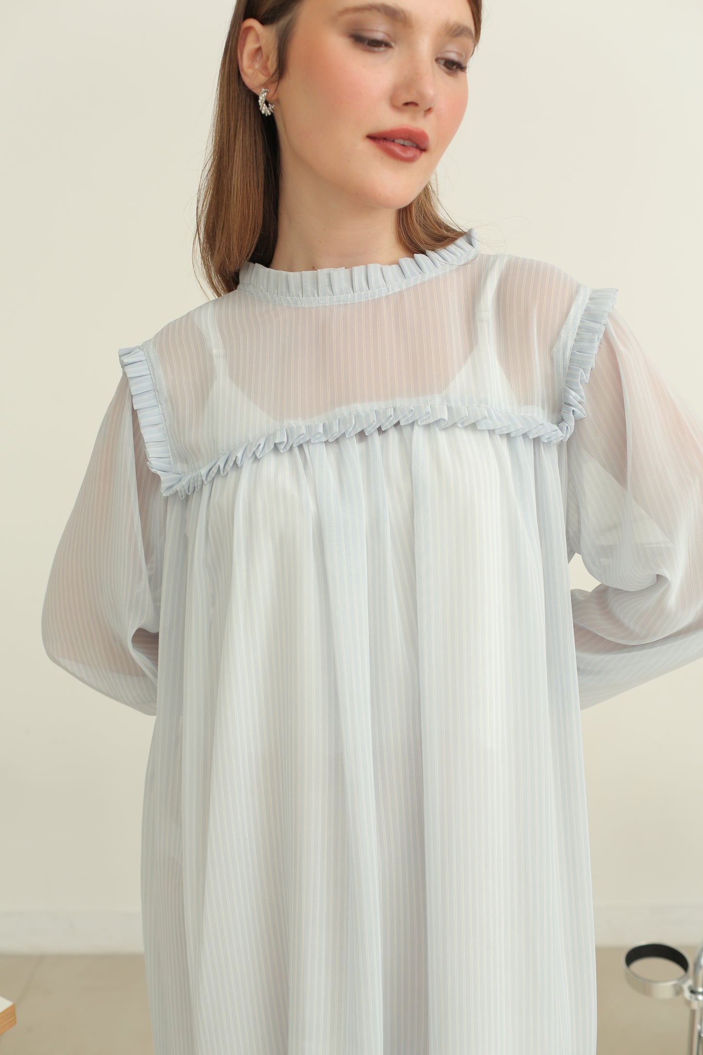 LUCINE DRESS (DAYOFF BUTTER SKIES)