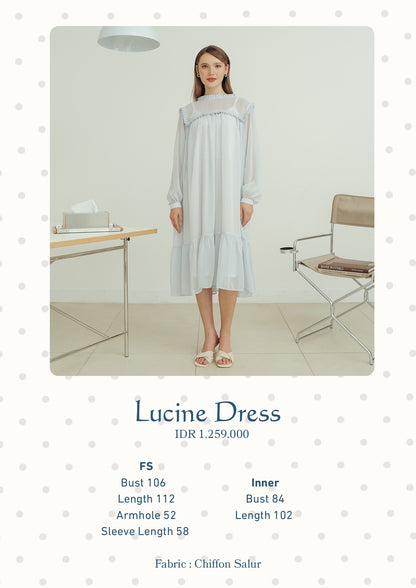 LUCINE DRESS (DAYOFF BUTTER SKIES)