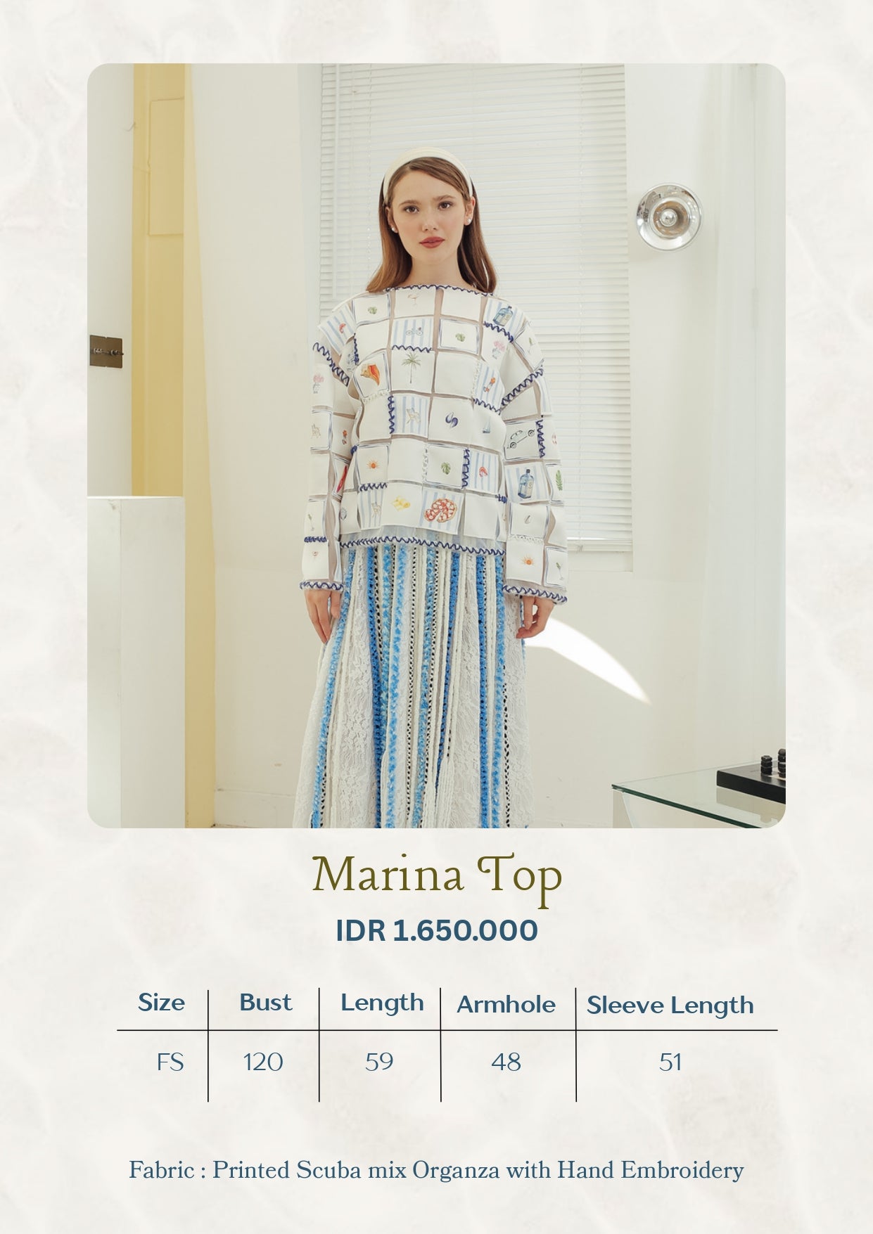 MARINA TOP (ARRAY UNDER THE SUN)
