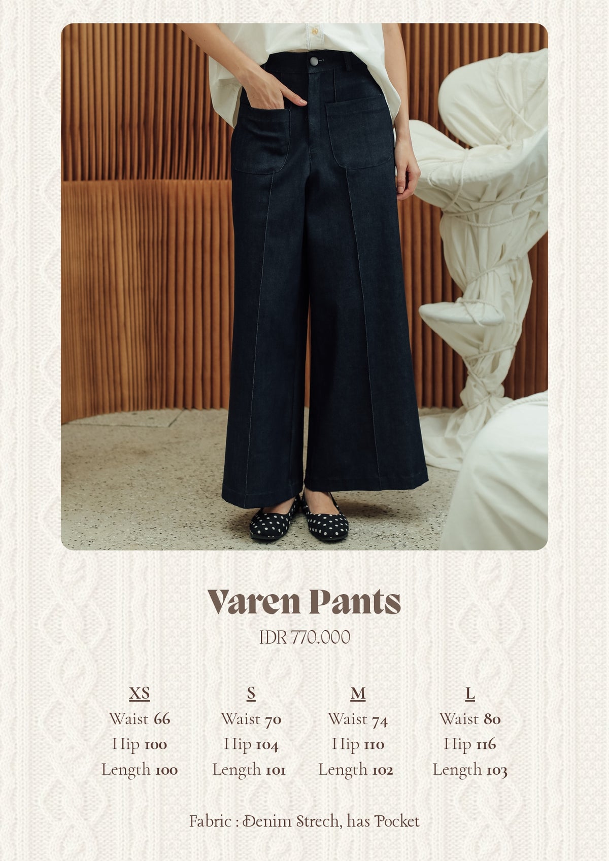 VAREN PANTS  (DAYOFF THEREAFTER)