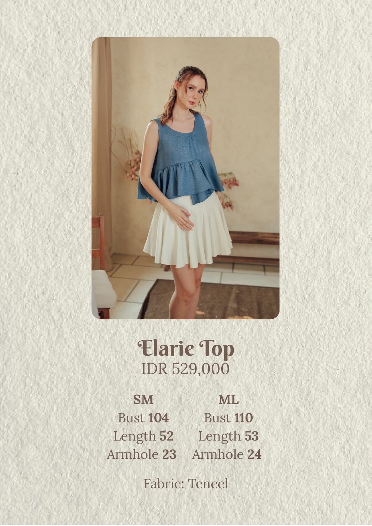 ELARIE TOP (DAYOFF IN BETWEEN)